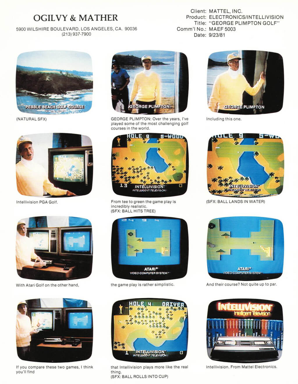 Anuncio Intellivision